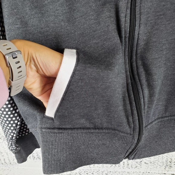 Disney Parks Gray Front Zipper Closure Sweater Size Large - Picture 2 of 8